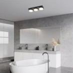 Lubinis šviestuvas Attichus LED 18W 4000K Neutrali balta (Matinė Juoda)