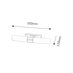 Sieninis šviestuvas Jim LED 2x 5W 4000K Neutrali balta (Chromo)