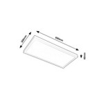 Lubinis šviestuvas Damek2 LED 24W 4000K Neutrali balta (Balta)