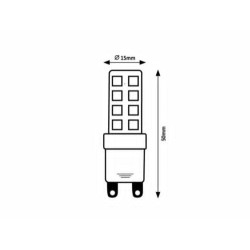 LED lemputė G9 SMD-LED 4W 4000K Neutrali balta