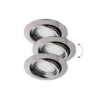 Įmontuojamas šviestuvas Lite GU10 1x MAX 50W 3000K Šilta balta (Chromo)
