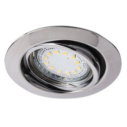 Įmontuojamas šviestuvas Lite GU10 1x MAX 50W 3000K Šilta balta (Chromo)