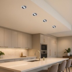 Įmontuojamas šviestuvas Lite GU10 1x MAX 50W 3000K Šilta balta (Chromo)