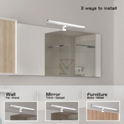 Sieninis šviestuvas Levon LED 12W 4000K Neutrali balta (Chromo)