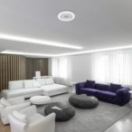 Lubinis šviestuvas Calvin LED 40W 3000-6000K CCT keičiama balta spalva (Balta)
