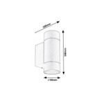 Sieninis lauko šviestuvas Phoenix GU10 2X MAX 10W (Antracito)