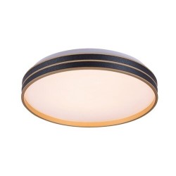 Lubinis šviestuvas Gandor LED 24W 3000K CCT keičiama balta spalva (Juoda)