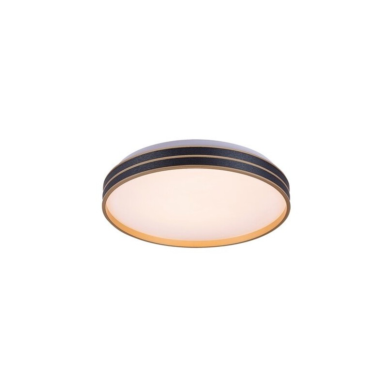 Lubinis šviestuvas Gandor LED 24W 3000K CCT keičiama balta spalva (Juoda)