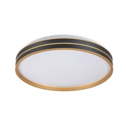 Lubinis šviestuvas Gandor LED 24W 3000K CCT keičiama balta spalva (Juoda)