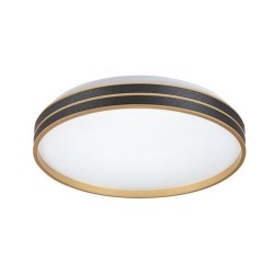 Lubinis šviestuvas Gandor LED 24W 3000K CCT keičiama balta spalva (Juoda)