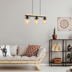 Pakabinamas šviestuvas Niylah E27 3x MAX 25W (Juoda)