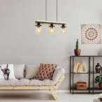 Pakabinamas šviestuvas Niylah E27 3x MAX 25W (Juoda)