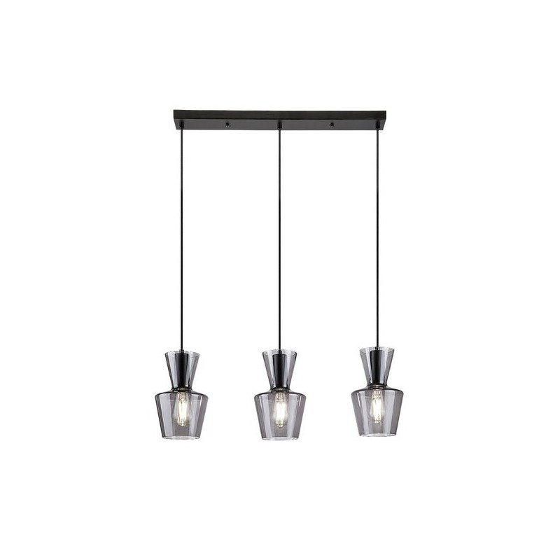 Pakabinamas šviestuvas Abra E27 3x MAX 60W (Matinė Juoda)