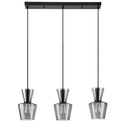 Pakabinamas šviestuvas Abra E27 3x MAX 60W (Matinė Juoda)