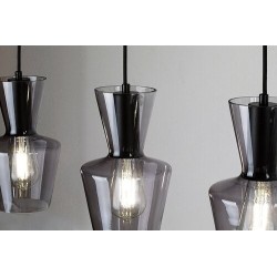 Pakabinamas šviestuvas Abra E27 3x MAX 60W (Matinė Juoda)