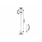 Toršeras Ghita E27 1x MAX 20W (Juoda)