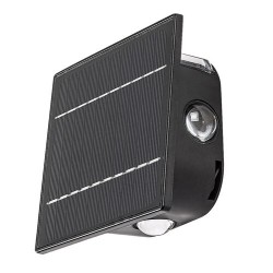 Saulės energija įkraunamas šviestuvas Emmen LED 0.5W 3000, 6000K CCT keičiama balta spalva (Juoda)