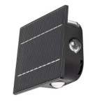 Saulės energija įkraunamas šviestuvas Emmen LED 0.5W 3000, 6000K CCT keičiama balta spalva (Juoda)