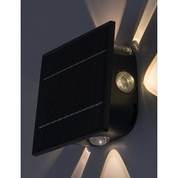 Saulės energija įkraunamas šviestuvas Emmen LED 0.5W 3000, 6000K CCT keičiama balta spalva (Juoda)