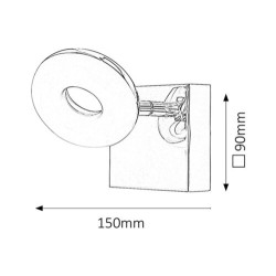 Sieninis šviestuvas Beata LED 5W 4000K Neutrali balta (Chromo)