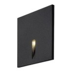 Sieninis šviestuvas Boven LED 3W 3000K Šilta balta (Juoda)