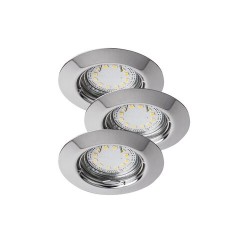 Įmontuojamas šviestuvas Lite GU10 1x MAX 50W 3000K Šilta balta (Chromo)