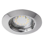 Įmontuojamas šviestuvas Lite GU10 1x MAX 50W 3000K Šilta balta (Chromo)