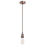 Pakabinamas šviestuvas Fixy E27 1x MAX 60W (Bronzos)