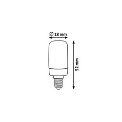 LED lemputė E14 SMD-LED 1.8W T18 4000K Neutrali balta