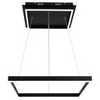 Pakabinamas šviestuvas Quadro LED 60W 4000K Neutrali balta (Matinė Juoda)