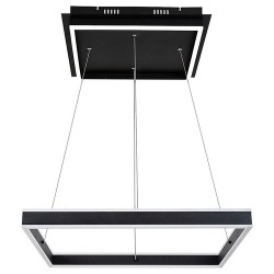 Pakabinamas šviestuvas Quadro LED 60W 4000K Neutrali balta (Matinė Juoda)