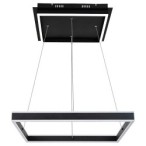 Pakabinamas šviestuvas Quadro LED 60W 4000K Neutrali balta (Matinė Juoda)