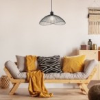 Pakabinamas šviestuvas Iduna E27 1x MAX 60W (Matinė Juoda)