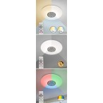 Lubinis šviestuvas Ophelia LED 24W 3000-6500K CCT keičiama balta spalva (Chromo)