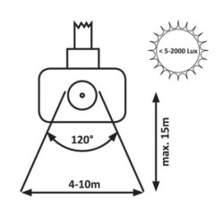 Prožektorius Flood LED 10W 4000K Neutrali balta (Juoda)