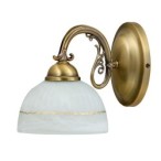 Sieninis šviestuvas Flossi E27 1x MAX 40W (Bronzos)