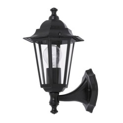 Sieninis lauko šviestuvas Velence E27 1x MAX 60W (Juoda)