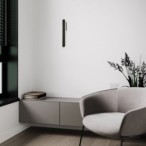 Sieninis šviestuvas Sindri LED 12W 3000, 4000K CCT keičiama balta spalva (Juoda)