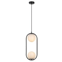 Pakabinamas šviestuvas Ghita E27 2x MAX 20W (Juoda)