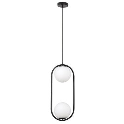 Pakabinamas šviestuvas Ghita E27 2x MAX 20W (Juoda)