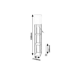 Toršeras Bronn E27 1x MAX 40W (Juoda)