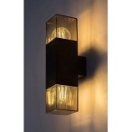 Sieninis lauko šviestuvas Loanda E27 2x Max 12W (Juoda)