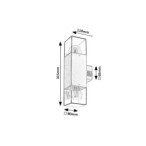 Sieninis lauko šviestuvas Loanda E27 2x Max 12W (Juoda)