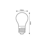 LED lemputė E27 Filament-LED 10W A60 4000K Neutrali balta