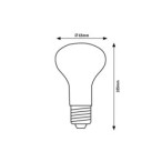 LED lemputė E27 SMD-LED 9W R63 3000K Šilta balta