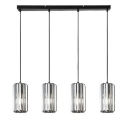 Pakabinamas šviestuvas Veness E27 4x MAX 40W (Matinė Juoda)