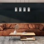 Pakabinamas šviestuvas Veness E27 4x MAX 40W (Matinė Juoda)