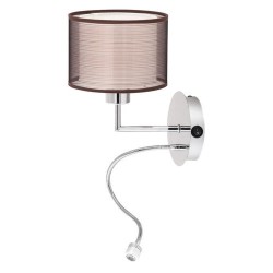 Sieninis šviestuvas Anastasia E27 1x MAX 60 + LED 1W 4000K Neutrali balta (Chromo)