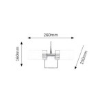 Sieninis šviestuvas Betty LED 2x 4W 4000K Neutrali balta (Chromo)