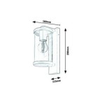 Sieninis lauko šviestuvas Silistra E27 1x MAX 60W (Antracito)